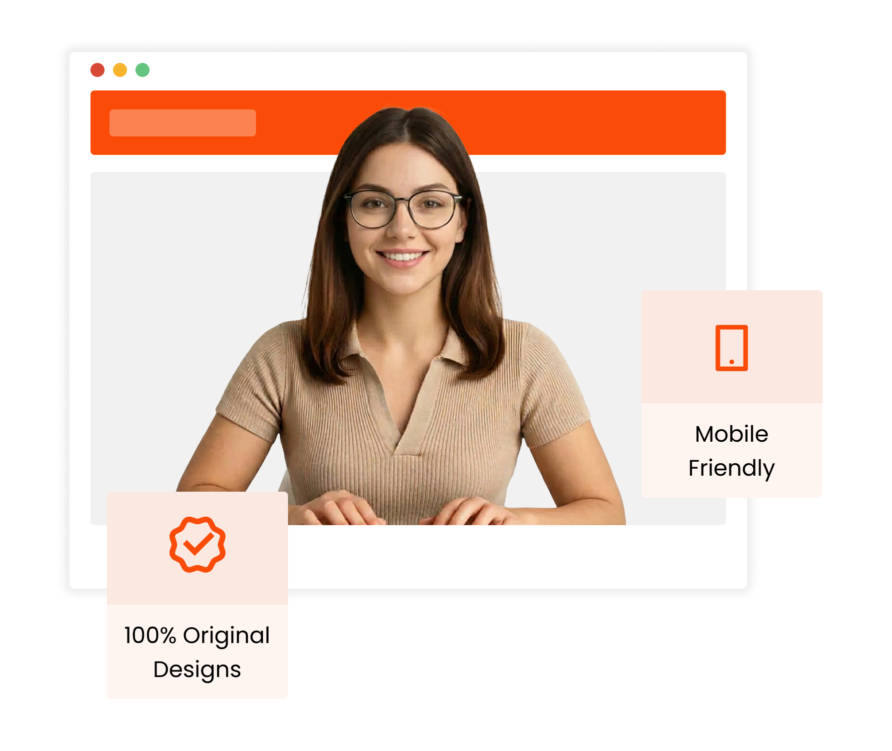 High-converting website mockup